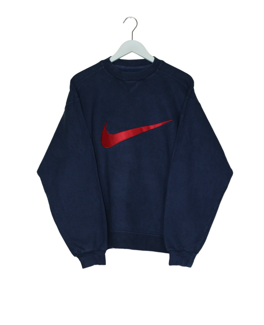 Nike Swoosh Sweater blau